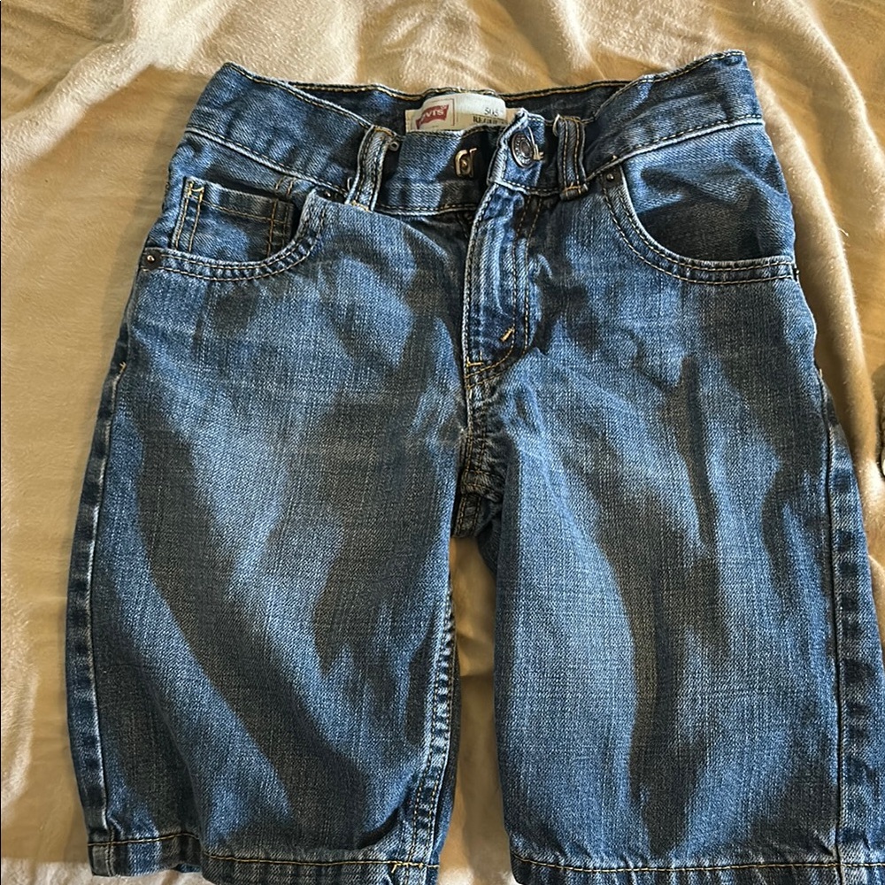 Signature by Levi Strauss Blue Denim Shorts Classic Fit